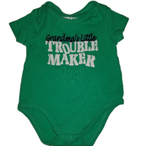 Monkey Bars One Piece Green Grandma 3m-6m